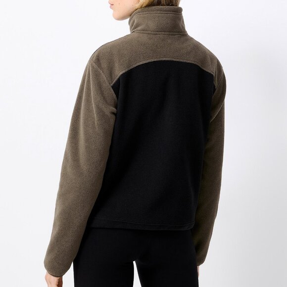 Zip Chest Pocket Turtleneck Sweater Jacket - Picture 3 of 3